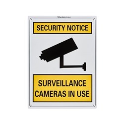 SANDLEFORD SIGNS SELF ADHESIVE 300x225mm Surveillance Cameras In Use
